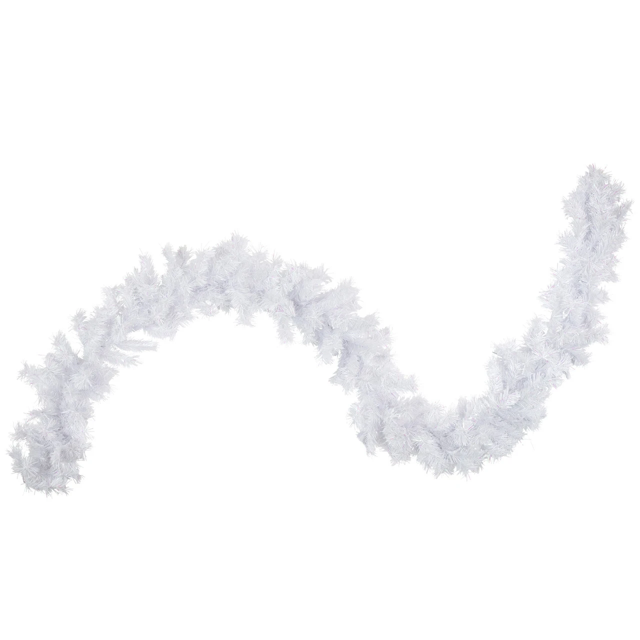 9' X 10" Icy White Iridescent Spruce Artificial Christmas Garland - Unlit 1 9' X 10" Icy White Iridescent Spruce Artificial Christmas Garland - Unlit