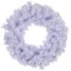 Icy White Iridescent Spruce Artificial Christmas Wreath, 24-Inch, Unlit
