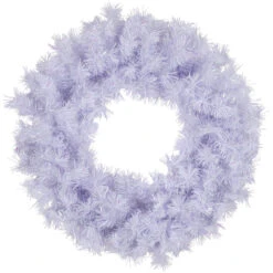 Icy White Iridescent Spruce Artificial Christmas Wreath - 18-Inch, Unlit