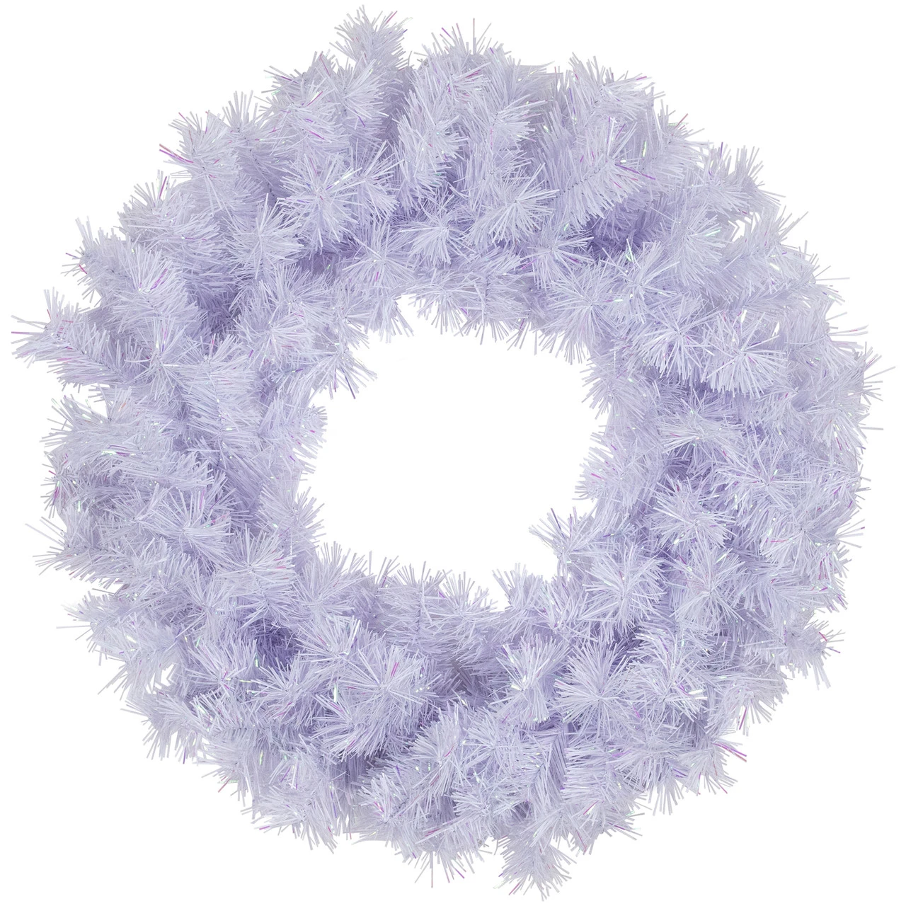 Icy White Iridescent Spruce Artificial Christmas Wreath - 18-Inch, Unlit 1 Icy White Iridescent Spruce Artificial Christmas Wreath - 18-Inch, Unlit