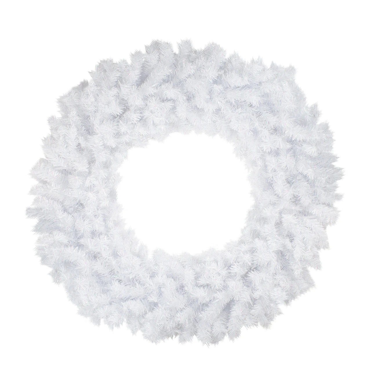 48" Icy White Spruce Artificial Christmas Wreath - Unlit 1 48" Icy White Spruce Artificial Christmas Wreath - Unlit