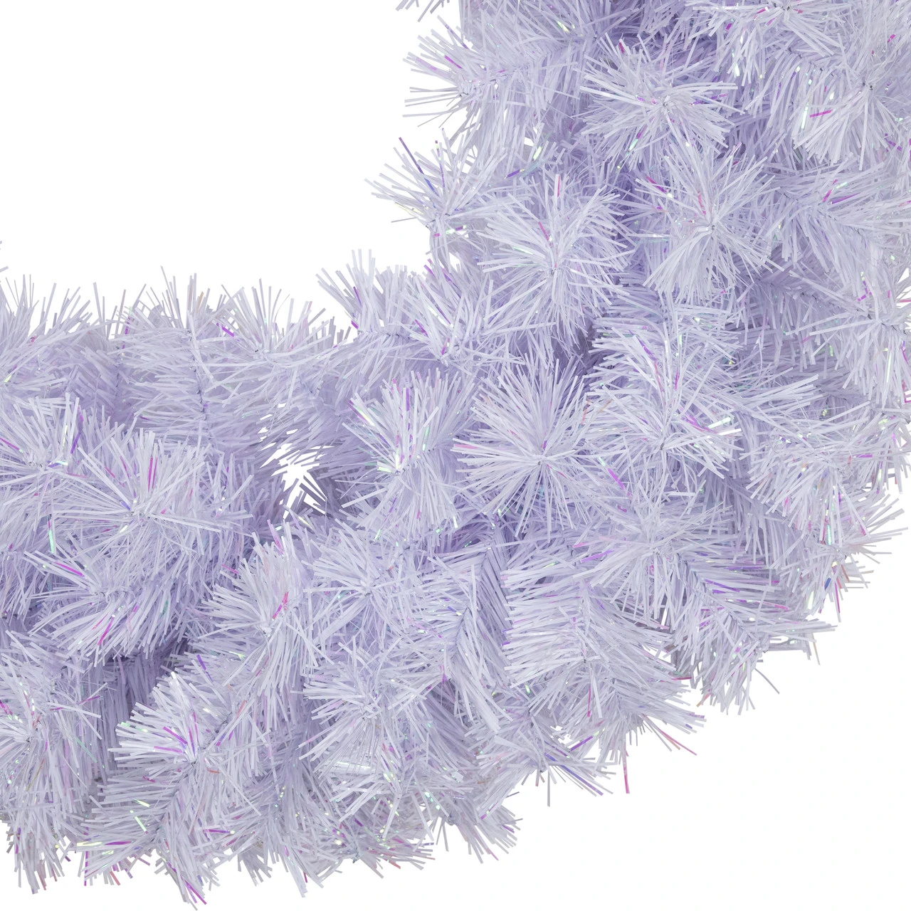 Icy White Iridescent Spruce Artificial Christmas Wreath - 18-Inch, Unlit 3 Icy White Iridescent Spruce Artificial Christmas Wreath - 18-Inch, Unlit - Image 3