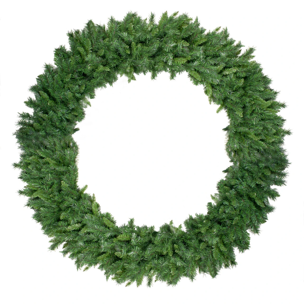 Green Lush Mixed Pine Artificial Christmas Wreath - 72-Inch, Unlit 1 Green Lush Mixed Pine Artificial Christmas Wreath - 72-Inch, Unlit
