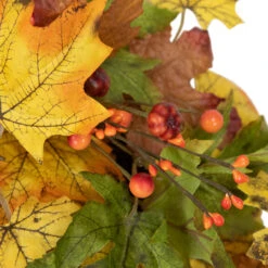 Berries And Twigs Artificial Thanksgiving Wreath Yellow 30-Inch - Unlit -Best Christmas Store northlight vm26541 7 22313.1678902859