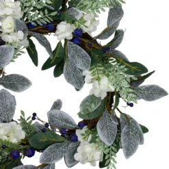 Iced Hydrangeas, Blueberries, And Foliage Artificial Christmas Wreath - 26 Inch, Unlit 6 Iced Hydrangeas, Blueberries, And Foliage Artificial Christmas Wreath - 26 Inch, Unlit -Best Christmas Store northlight vm26545 2 30683.1667572661