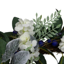 Iced Hydrangeas, Blueberries, And Foliage Artificial Christmas Wreath - 26 Inch, Unlit 7 Iced Hydrangeas, Blueberries, And Foliage Artificial Christmas Wreath - 26 Inch, Unlit -Best Christmas Store northlight vm26545 3 69981.1667572661