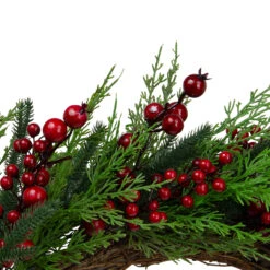 Mixed Pine And Berries Artificial Christmas Wreath - 26 Inch, Unlit -Best Christmas Store northlight vm26563 2 08584.1667572667