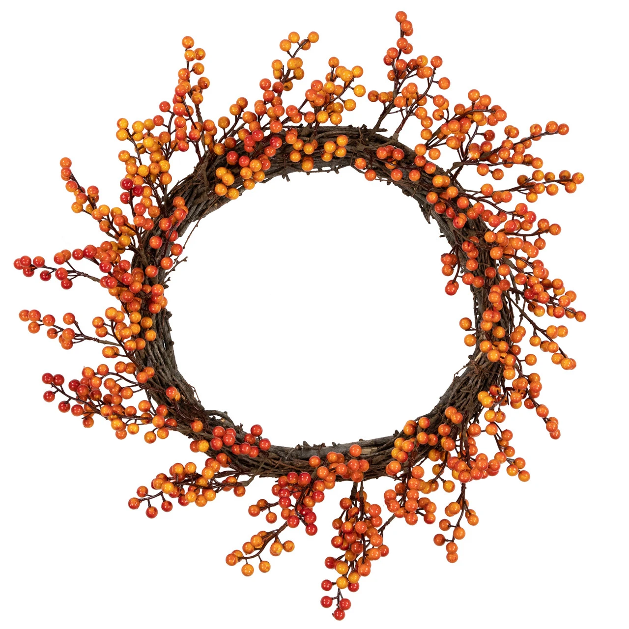 Red And Orange Artificial Berry Artificial Thanksgiving Wreath, 18-Inch, Unlit 1 Red And Orange Artificial Berry Artificial Thanksgiving Wreath, 18-Inch, Unlit