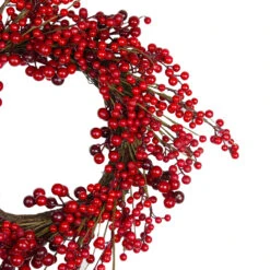 Red Berry Artificial Christmas Twig Wreath - 20-Inch, Unlit -Best Christmas Store northlight vm37811 1 74918.1667488392
