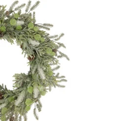 Frosted Pine And Pinecone Christmas Wreath, 30-Inch, Unlit -Best Christmas Store northlight vm92763 2 02392.1667554478