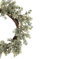 White Berry And Eucalyptus Christmas Wreath, 18-Inch, Unlit -Best Christmas Store northlight vm92779 2 updated 24853.1667554488