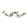 5' White Berry, Eucalyptus And Pinecone Christmas Garland - Unlit