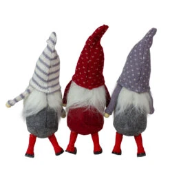 Set Of 3 Standing Gnome Christmas Ornaments 10" -Best Christmas Store northlight wu86334 2 63006.1667659915
