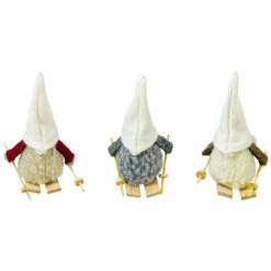Set Of 3 Skiing Gnomes Christmas Ornaments 4.5" -Best Christmas Store northlight wu92513 2 53605.1681147876
