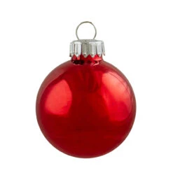 12ct Red And Silver 2-Finish Swirl Glass Christmas Ball Ornaments 1.75" (45mm) -Best Christmas Store northlight wy00406 2 27183.1669922148