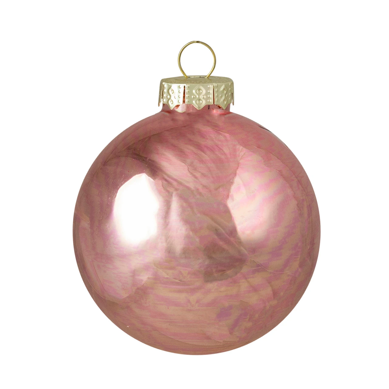 9ct Shiny And Matte Pink And Gold Glass Ball Christmas Ornaments 2.5" (65mm) 4 9ct Shiny And Matte Pink And Gold Glass Ball Christmas Ornaments 2.5" (65mm) - Image 4