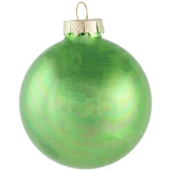 9ct Grass Green Finish Glass Christmas Ball Ornaments 2.5" (65mm) -Best Christmas Store northlight wy00747 1 54251.1677088372