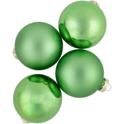 9ct Grass Green Finish Glass Christmas Ball Ornaments 2.5" (65mm) -Best Christmas Store northlight wy00747 5 26335.1677088373
