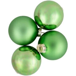 6ct Shiny And Matte Green Glass Ball Christmas Ornaments 3.25" (82mm) -Best Christmas Store northlight wy00755 3 56305.1677102521