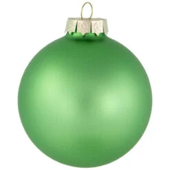 6ct Shiny And Matte Green Glass Ball Christmas Ornaments 3.25" (82mm) -Best Christmas Store northlight wy00755 5 98267.1677102522