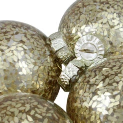 4ct Clear And Gold Shiny Seeds Glass Christmas Ball Ornaments 4" (101.5mm) -Best Christmas Store northlight wy04161 3 79068.1667534000