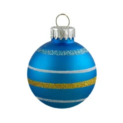 10ct Green And Blue Matte Glass Christmas Ball Ornaments 1.75" (45mm) -Best Christmas Store northlight wy27597 3 88586.1667572619