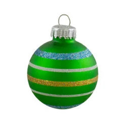 10ct Green And Blue Matte Glass Christmas Ball Ornaments 1.75" (45mm) -Best Christmas Store northlight wy27597 5 28214.1667572619