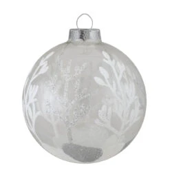 4ct Silver And Clear Glass 2-Finish Christmas Ball Ornaments 3.25-Inch (80mm) -Best Christmas Store northlight wy88855 2 updated 56654.1667573738