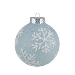 12ct Light Blue Glitter Textured Glass Christmas Ball Ornaments 1.75" (45mm) -Best Christmas Store northlight wy88875 fix 1 04024.1676925733
