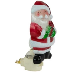 6.75" Santa With Gift Frosted Christmas Night Light -Best Christmas Store northlight y92487 2bnew 04404.1667554556