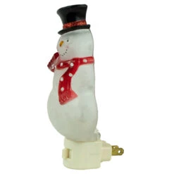 6.75" Snowman Wearing Red Scarf Christmas Night Light -Best Christmas Store northlight y92488 3 81849.1667531697