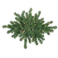 28 Pre-Lit Windsor Pine Artificial Christmas Swag - Clear Lights