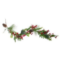 5' X 10" Berry Pine And Eucalyptus Artificial Christmas Garland - Unlit