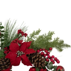Artificial Red Berry And Poinsettia Christmas Wreath, 22-Inch, Unlit 6 Artificial Red Berry And Poinsettia Christmas Wreath, 22-Inch, Unlit -Best Christmas Store northlight yk93229 320copy 24602.1667535783