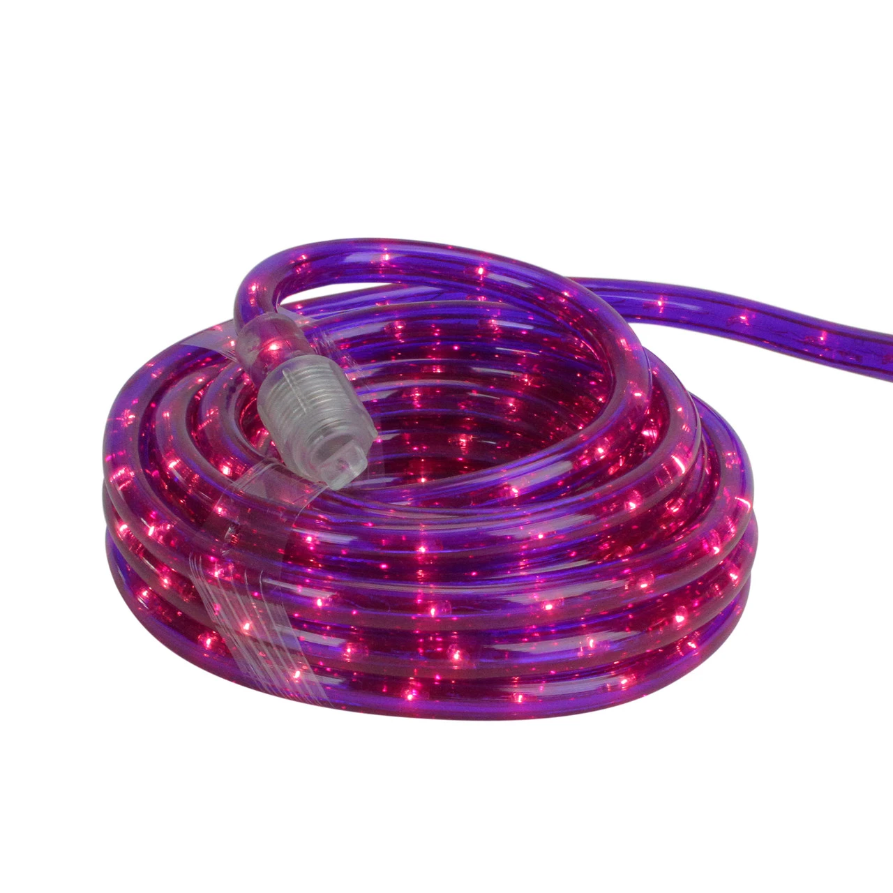 18' Pre Lit Purple Incandescent Outdoor Christmas Rope Lights 2 18' Pre Lit Purple Incandescent Outdoor Christmas Rope Lights - Image 2