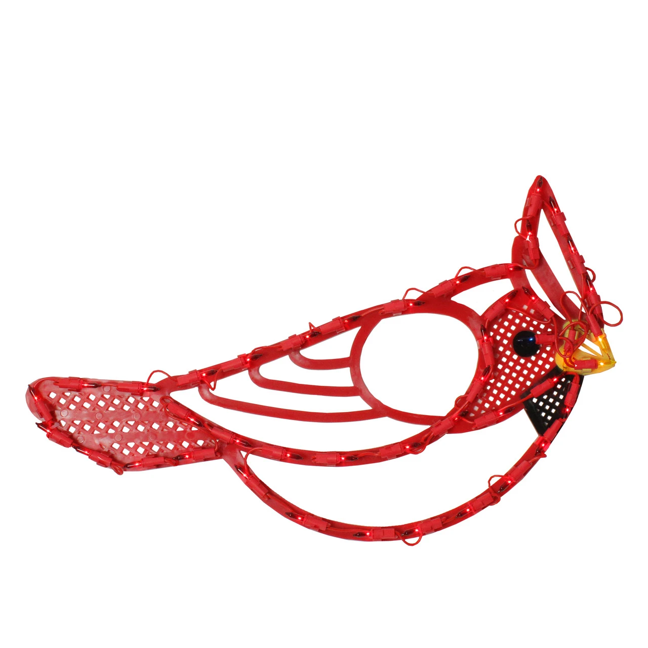 12.5" Lighted Red Cardinal Bird Christmas Window Silhouette 1 12.5" Lighted Red Cardinal Bird Christmas Window Silhouette