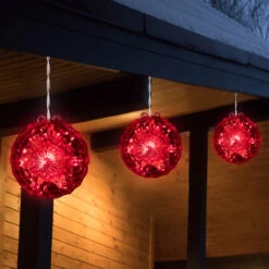 6" LED Lighted Red Crystal Sphere Outdoor Christmas Decoration -Best Christmas Store northlight ys27566 3 19968.1667661385