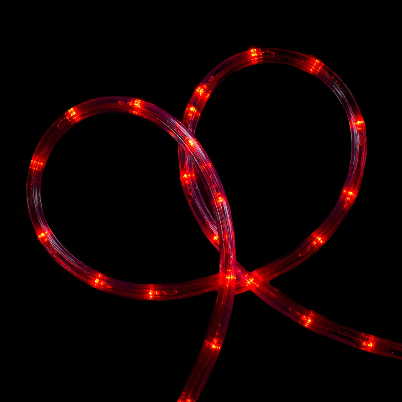 18' Red LED Christmas Rope Lights 1 18' Red LED Christmas Rope Lights