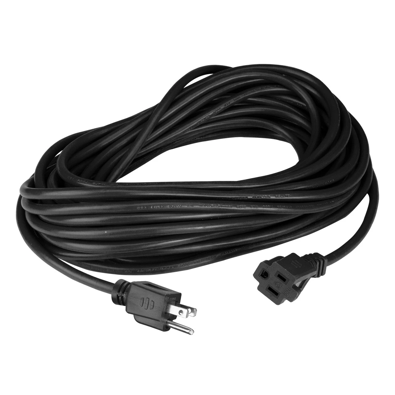 100' Black 3-Prong Outdoor Extension Power Cord 1 100' Black 3-Prong Outdoor Extension Power Cord