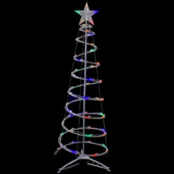 4ft LED Lighted Spiral Cone Tree Outdoor Christmas Decoration, Multi Lights 6 4ft LED Lighted Spiral Cone Tree Outdoor Christmas Decoration, Multi Lights -Best Christmas Store northlight ys92332 med sample 2 44975.1667531698