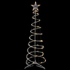 4ft LED Lighted Spiral Cone Tree Outdoor Christmas Decoration, Warm White Lights -Best Christmas Store northlight ys92333 med sample 2 88352.1667530327