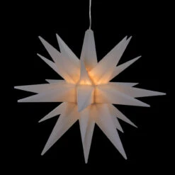 12" White LED Lighted Moravian Star Christmas Decoration -Best Christmas Store northlight ys92340 ys92341 onblack 57939.1667489140