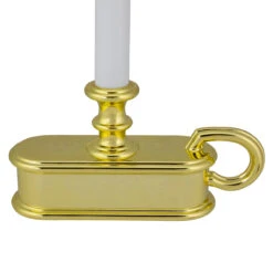 9.5" Pre-Lit LED White Lighted Christmas Candle Lamp With Gold Handle Base -Best Christmas Store northlight ys93852 5updated 89710.1678922407