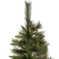 7.5' Pre-Lit Slim Canyon Pine Half Wall Artificial Christmas Tree - Clear Lights -Best Christmas Store northlight ytc346 gr 4 updated 71346.1667263641