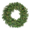 Mixed Canyon Pine Artificial Christmas Wreath - 24-Inch, Clear Lights