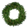 Pre-Lit Canyon Pine Artificial Christmas Wreath - 60-Inch, Clear Lights