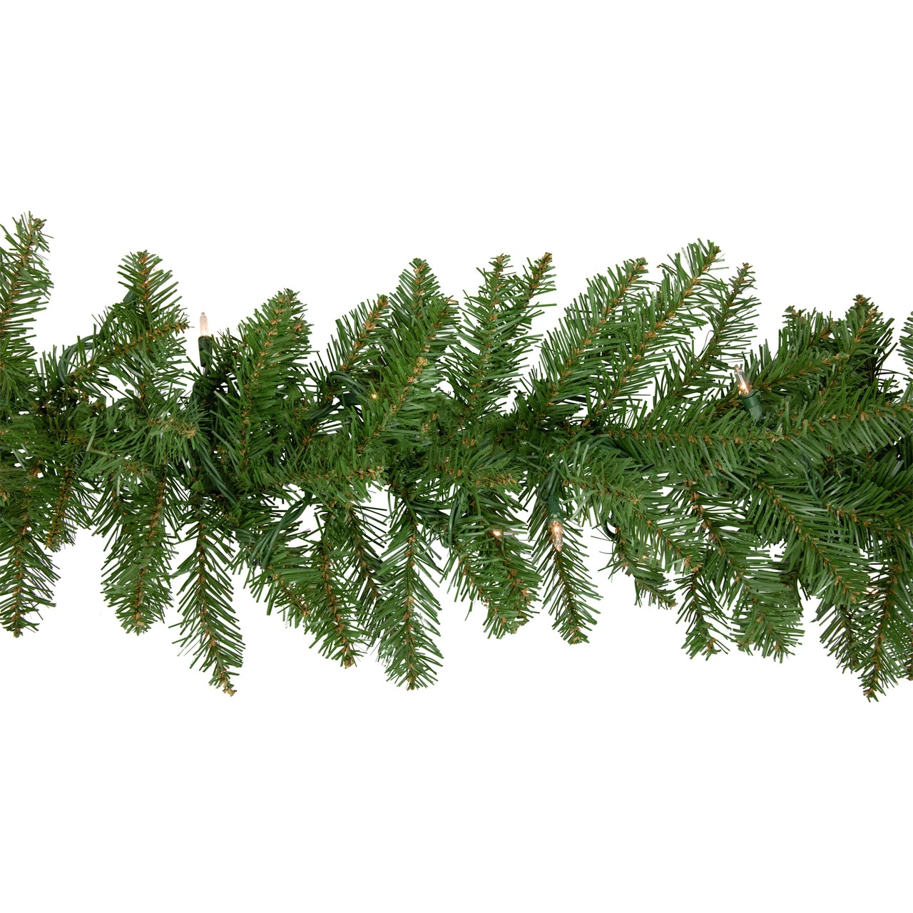 9' X 10" Pre-Lit Northern Pine Artificial Christmas Garland, Clear Lights 5 9' X 10" Pre-Lit Northern Pine Artificial Christmas Garland, Clear Lights - Image 5