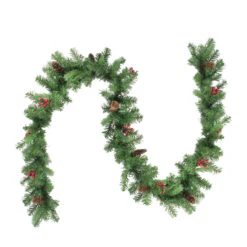9' X 10" Noble Fir With Berries Artificial Christmas Garland - Unlit 5 9' X 10" Noble Fir With Berries Artificial Christmas Garland - Unlit -Best Christmas Store northlight z85365 3 22930.1667657623
