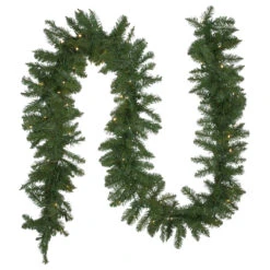 50' X 10" Pre-Lit Northern Pine Commercial Christmas Garland - Warm White LED Lights