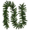 9' X 12" Mixed Green Beaver Pine Artificial Christmas Garland, Unlit